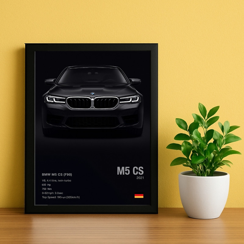تابلو طرح بیام و bmw m5 کد 01 فریم مشکی
