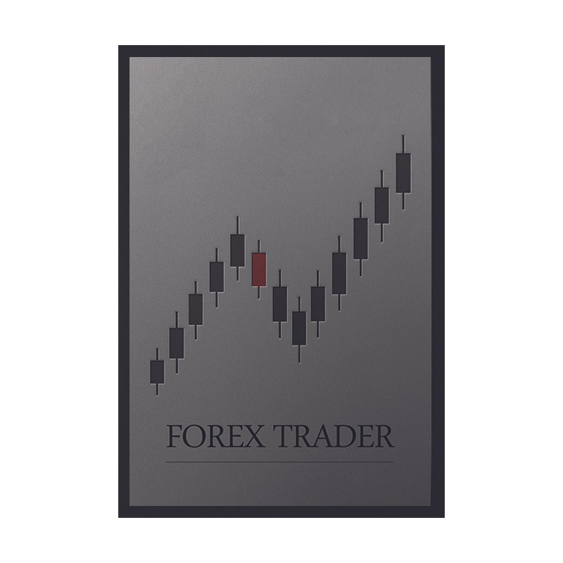 تابلو وین چیتا طرح FOREX TRADER کد 02 فریم مشکی