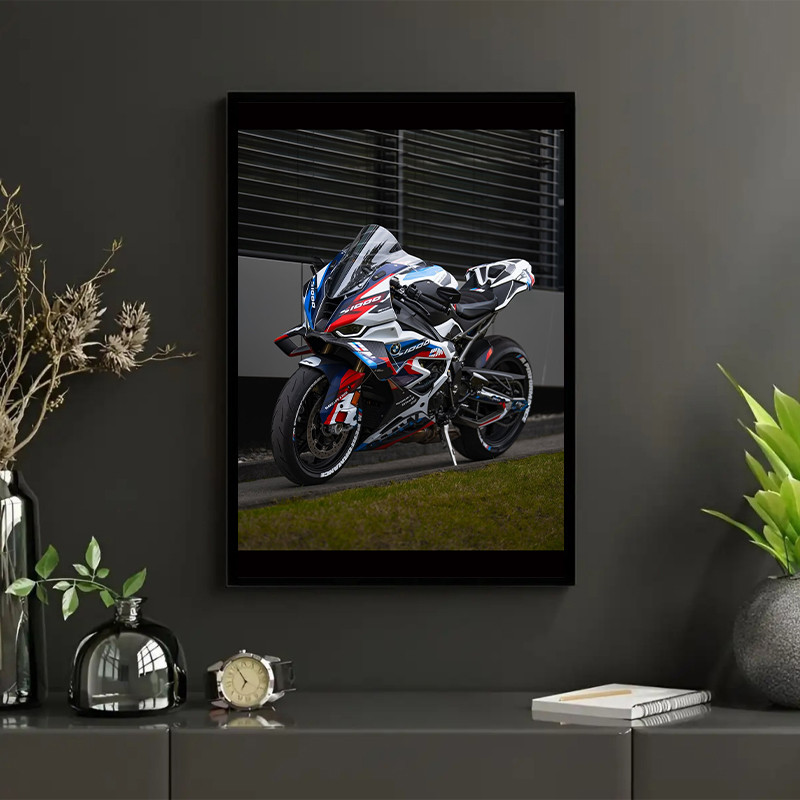 تابلو طرح BMW S1000 RR کد 01 فریم مشکی
