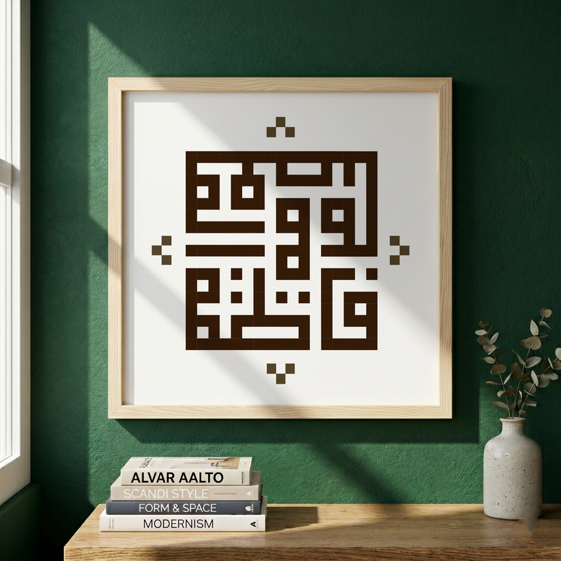 تابلو طرح حضرت معصومه (س) مدل G14187 فریم کرم روشن