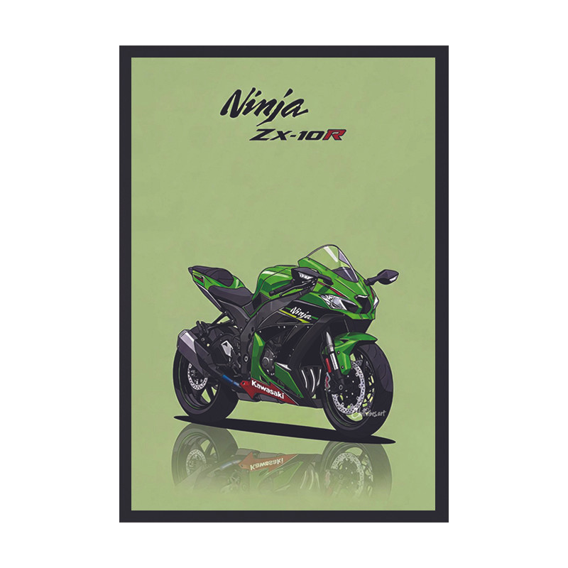 تابلو وین چیتا مدل نینجا ZX-10R  فریم مشکی