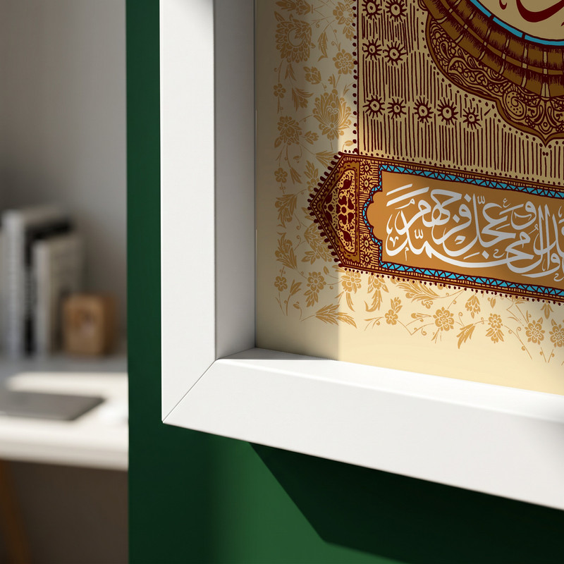 تابلو طرح مبعث مدل G14721 فریم سفید