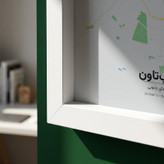 تابلو طرح نقشه شهر کیپتاون مدل G18330 فریم سفید