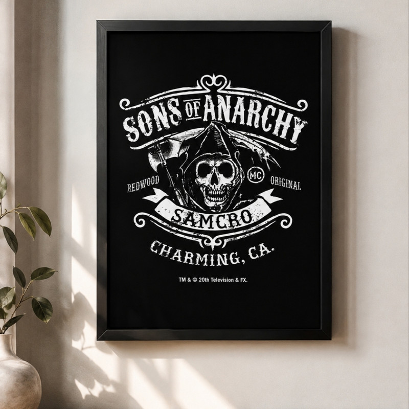 تابلو طرح Sons Of Anarchy  مدل 1365 فریم مشکی