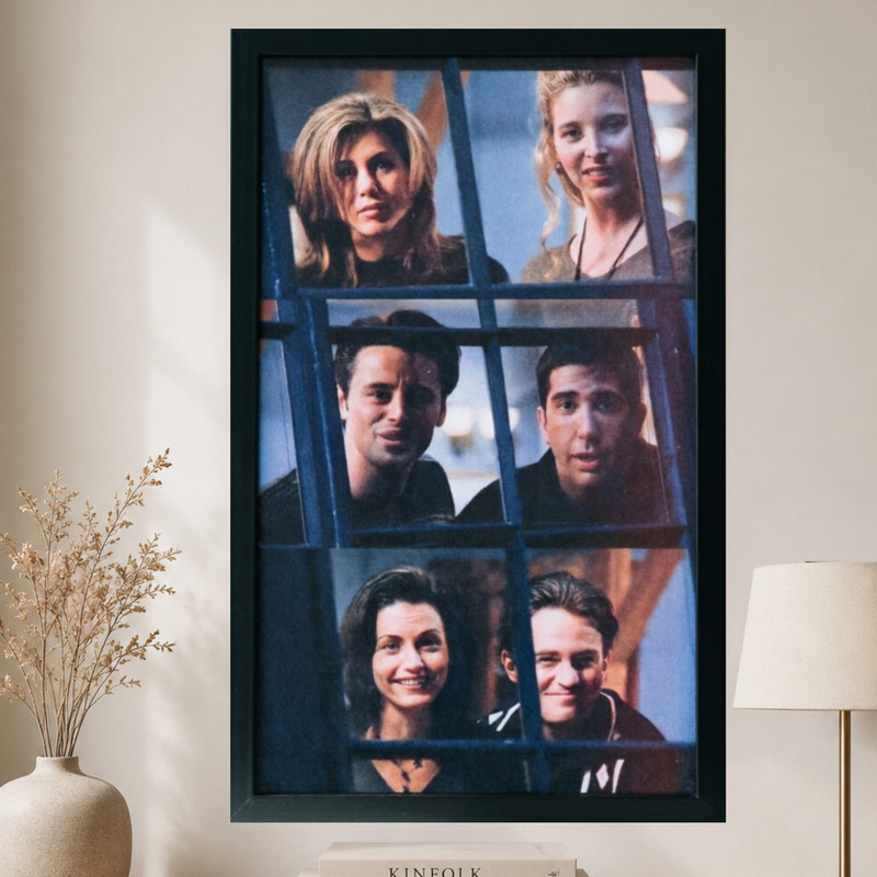 تابلو طرح سریال Friends مدل 1419 فریم مشکی