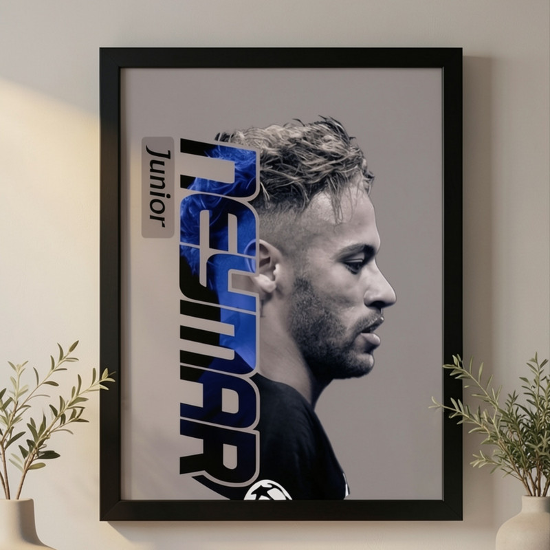 تابلو طرح نیمار Neymar مدل 1331 فریم مشکی
