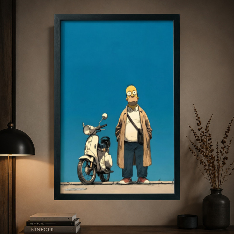 تابلو طرح Rick and Morty مدل 1401 فریم مشکی